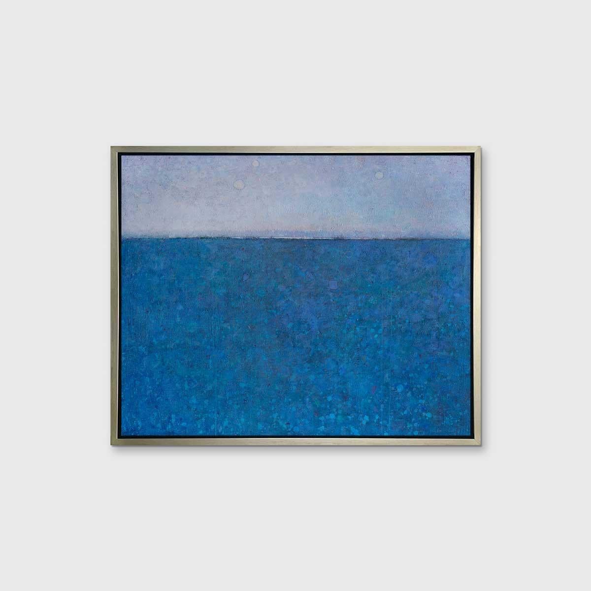 « Trois lunes », tirage giclée en édition limitée, 122 x 152 cm - Bleu Abstract Print par Elwood Howell
