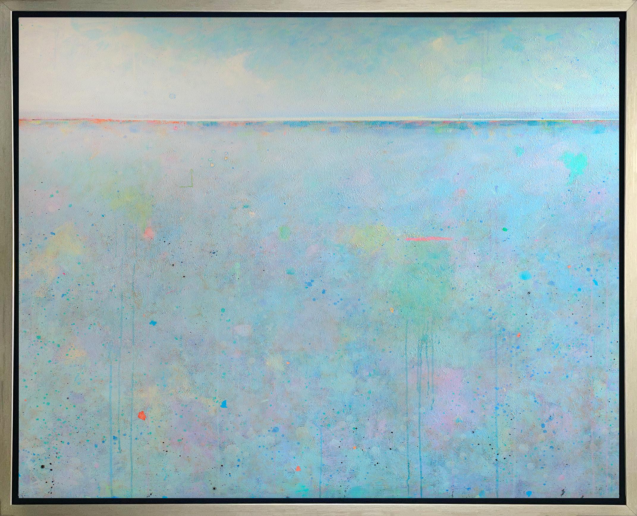 Elwood Howell Abstract Print - "Up, " Limited Edition Giclee Print, 36" x 45"