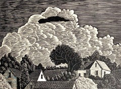Elwood W. Bartlett, Water's Edge (Wisconsin), about 1945, mid-century wood eng.