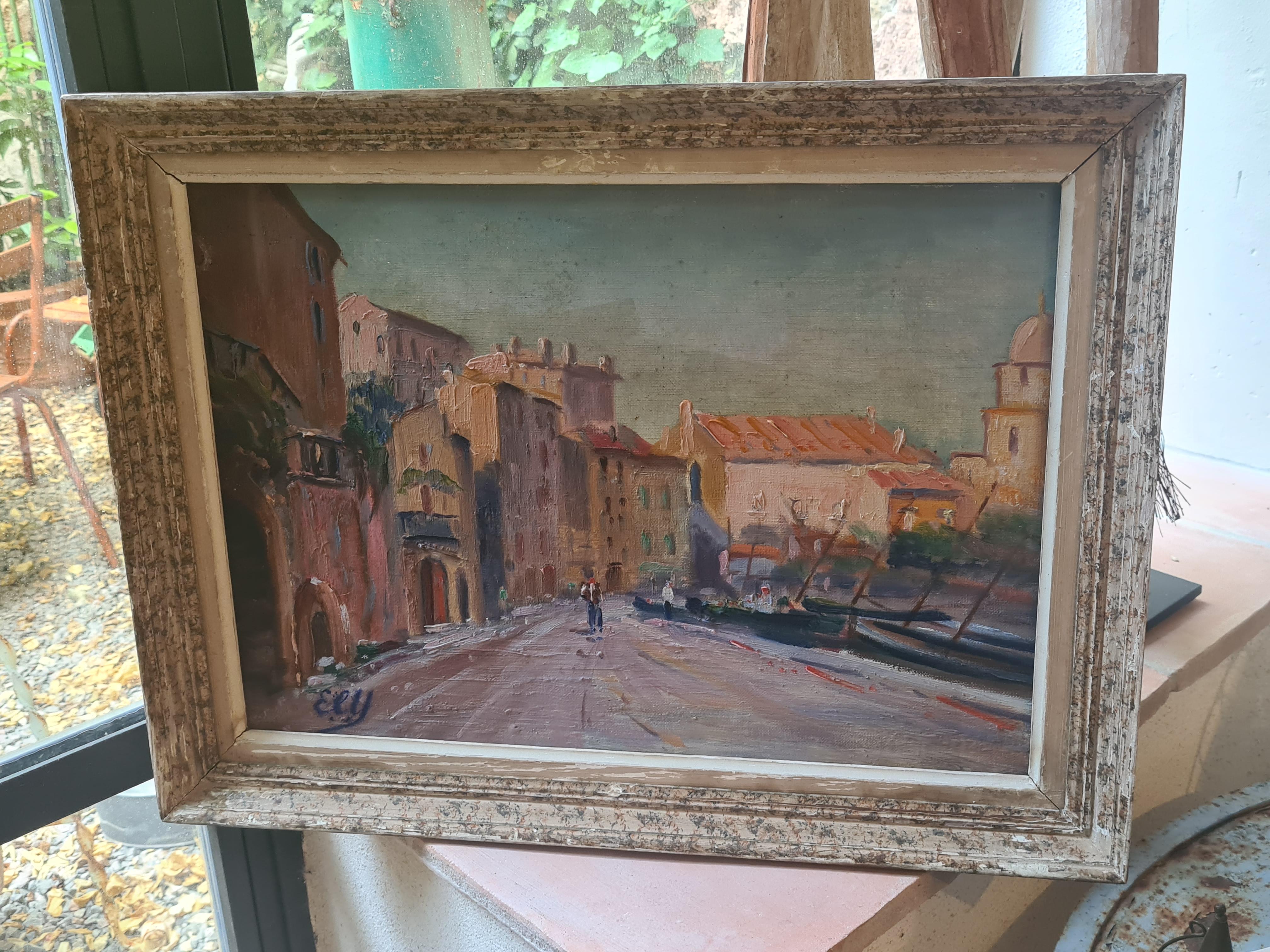 Collioure, eine mediterrane Straßenszene und die Church of Notre Dame des Anges im Angebot 7