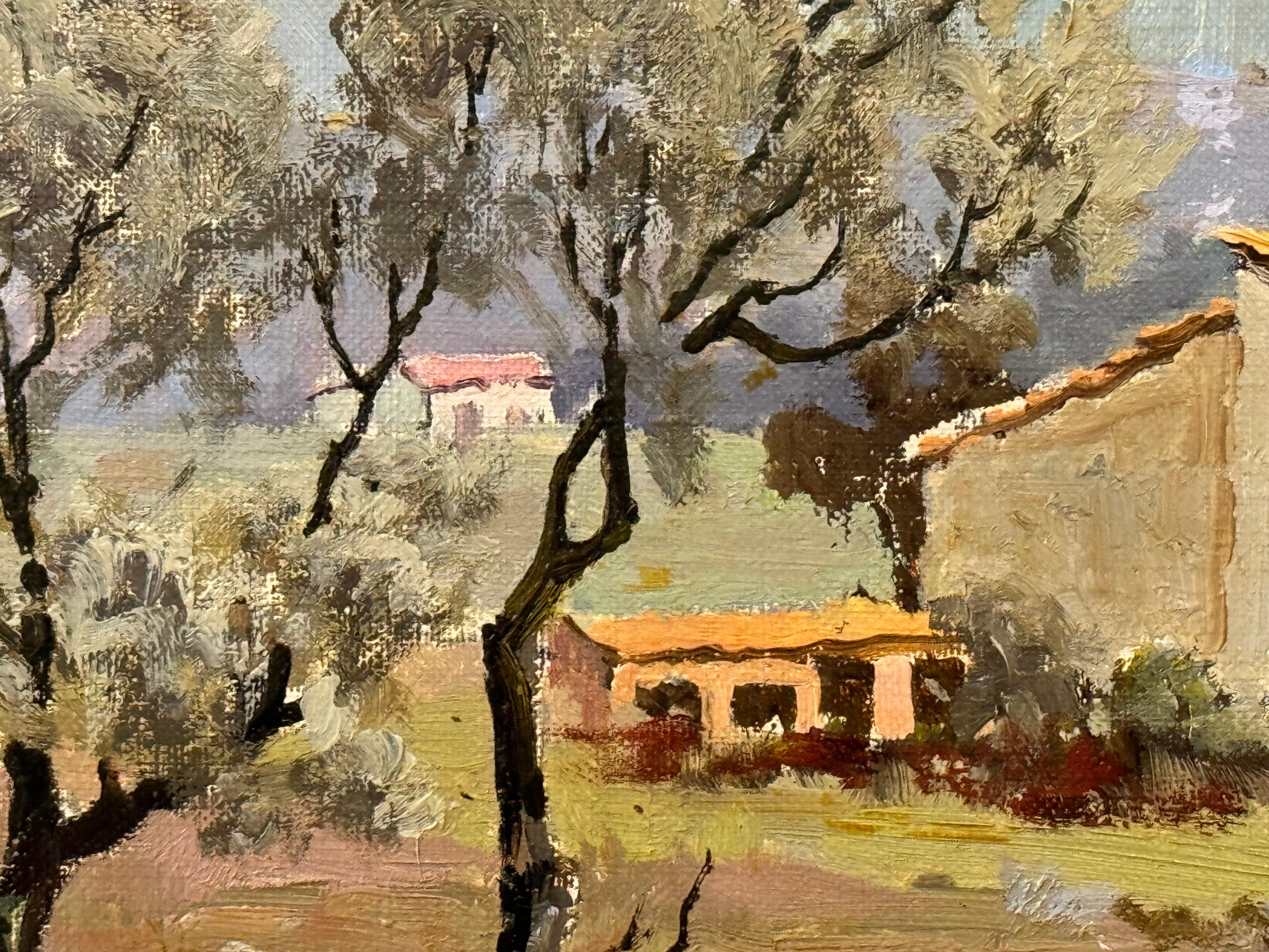 Pequeña granja en el sur de Francia por el artista francés Ely Laumonier (1895-1960) en venta 12