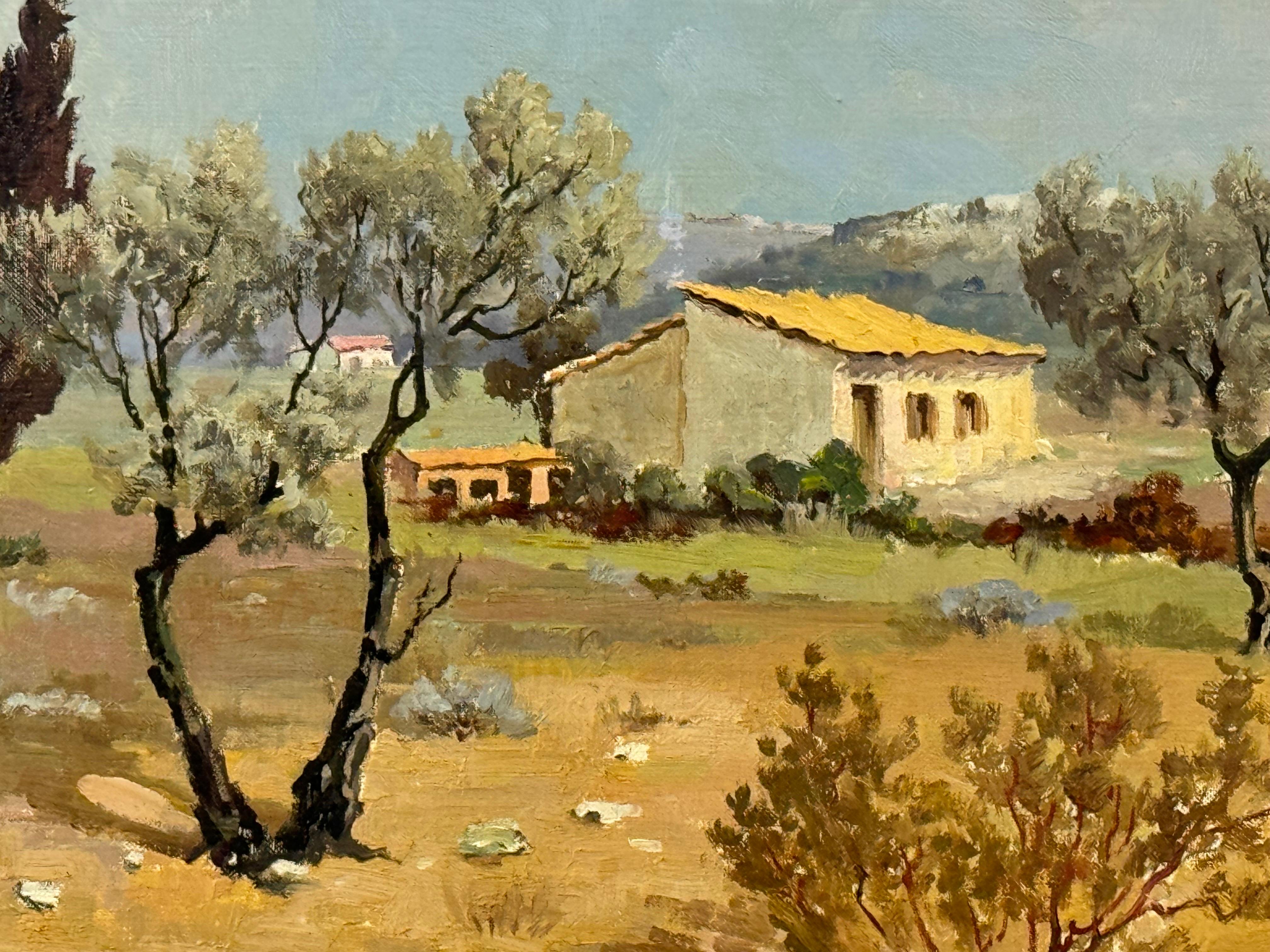 Pequeña granja en el sur de Francia por el artista francés Ely Laumonier (1895-1960) en venta 7