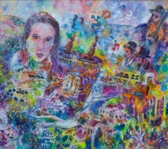Rabino Elyah Succot Colorida Psuedo-Abstracción Judía