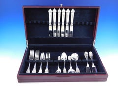Elysee by Puiforcat French Sterling Silver Flatware Set Dinner Service 36 pcs