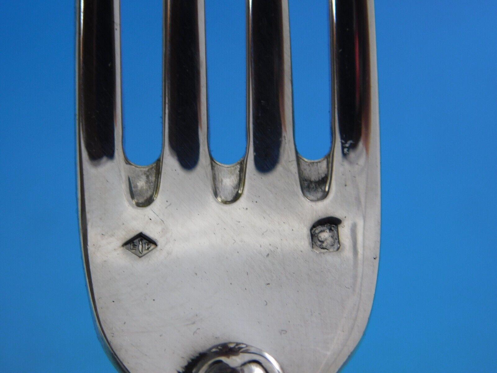 Service d'argenterie sterling français de 60 pièces Elysee par Puiforcat Excellent état - En vente à Big Bend, WI