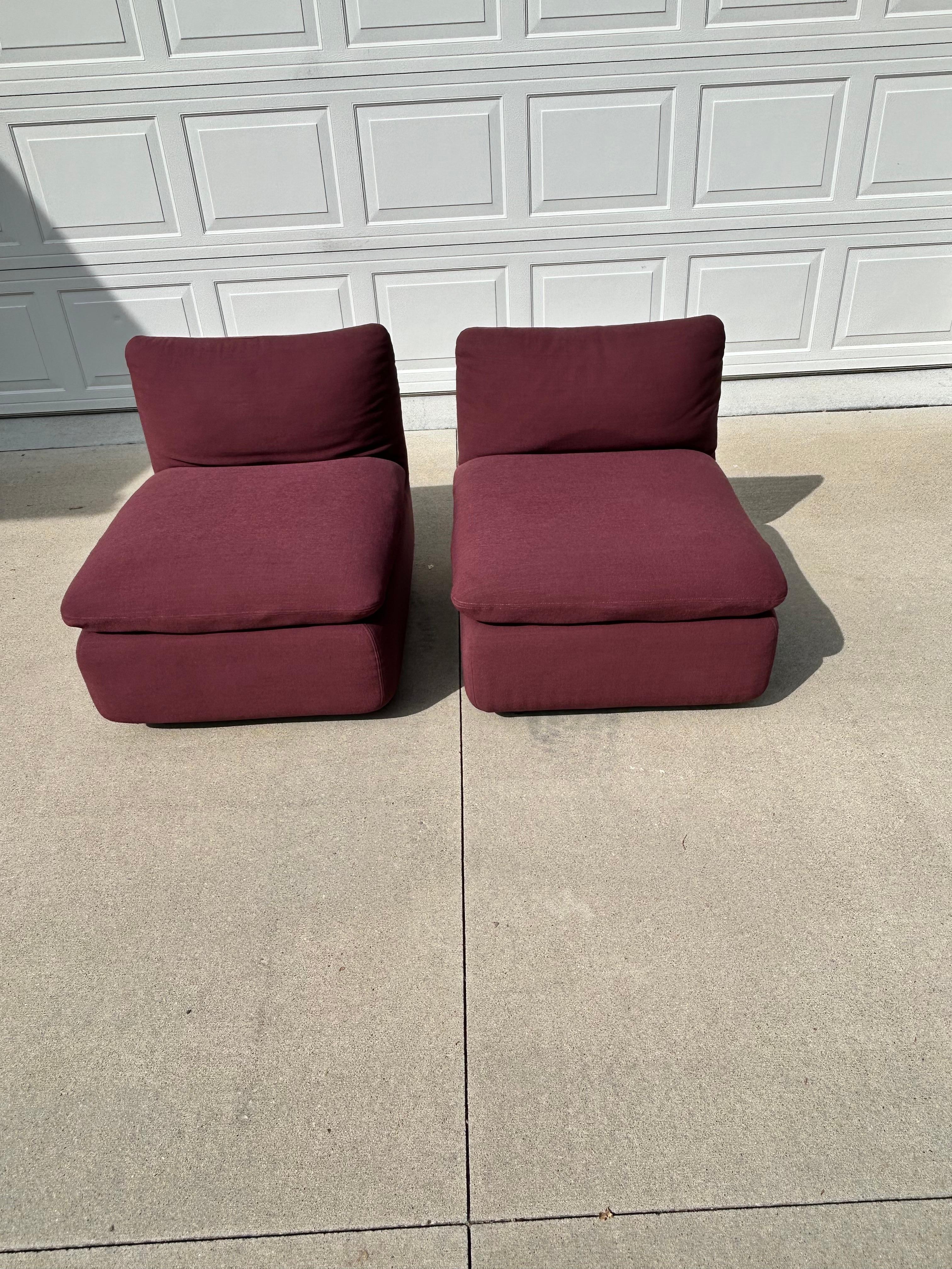 Elysee Ganging Chair sections by Steelcase circa 1980s-set of 2 in vendita 3