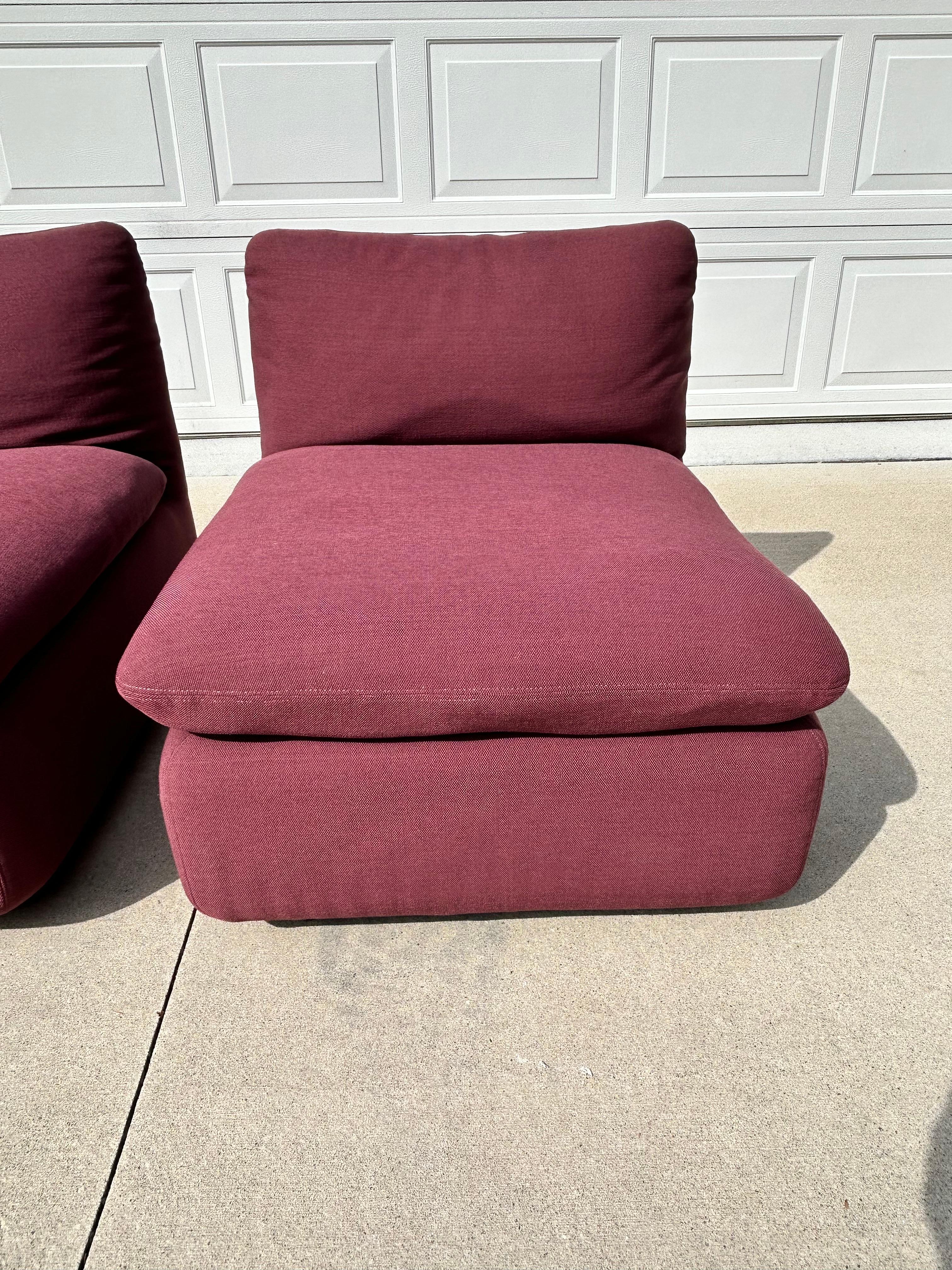 Postmoderno Elysee Ganging Chair sections by Steelcase circa 1980s-set of 2 in vendita