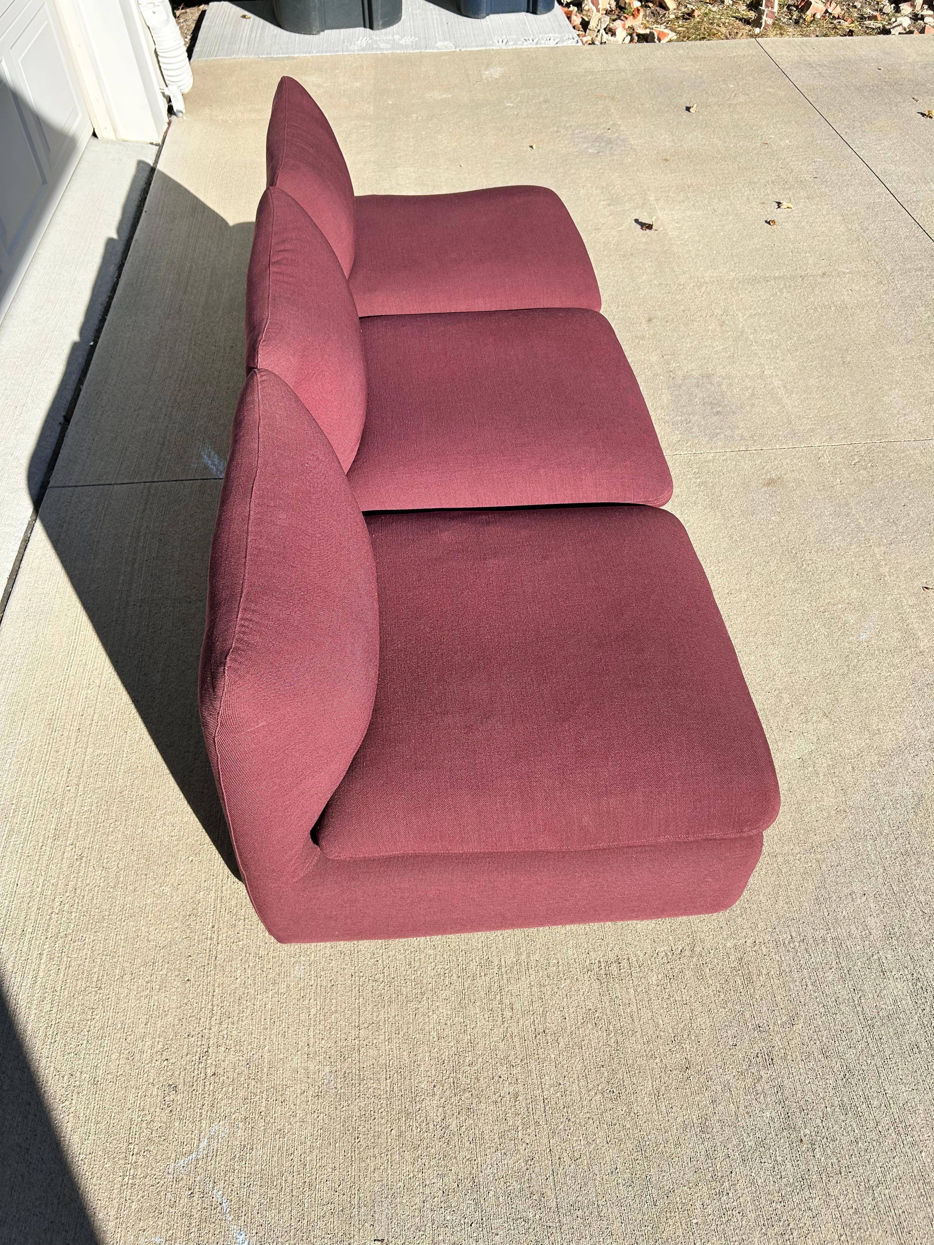 Late 20th Century Elysee Ganging Sofa by Steelcase circa 1980s For Sale