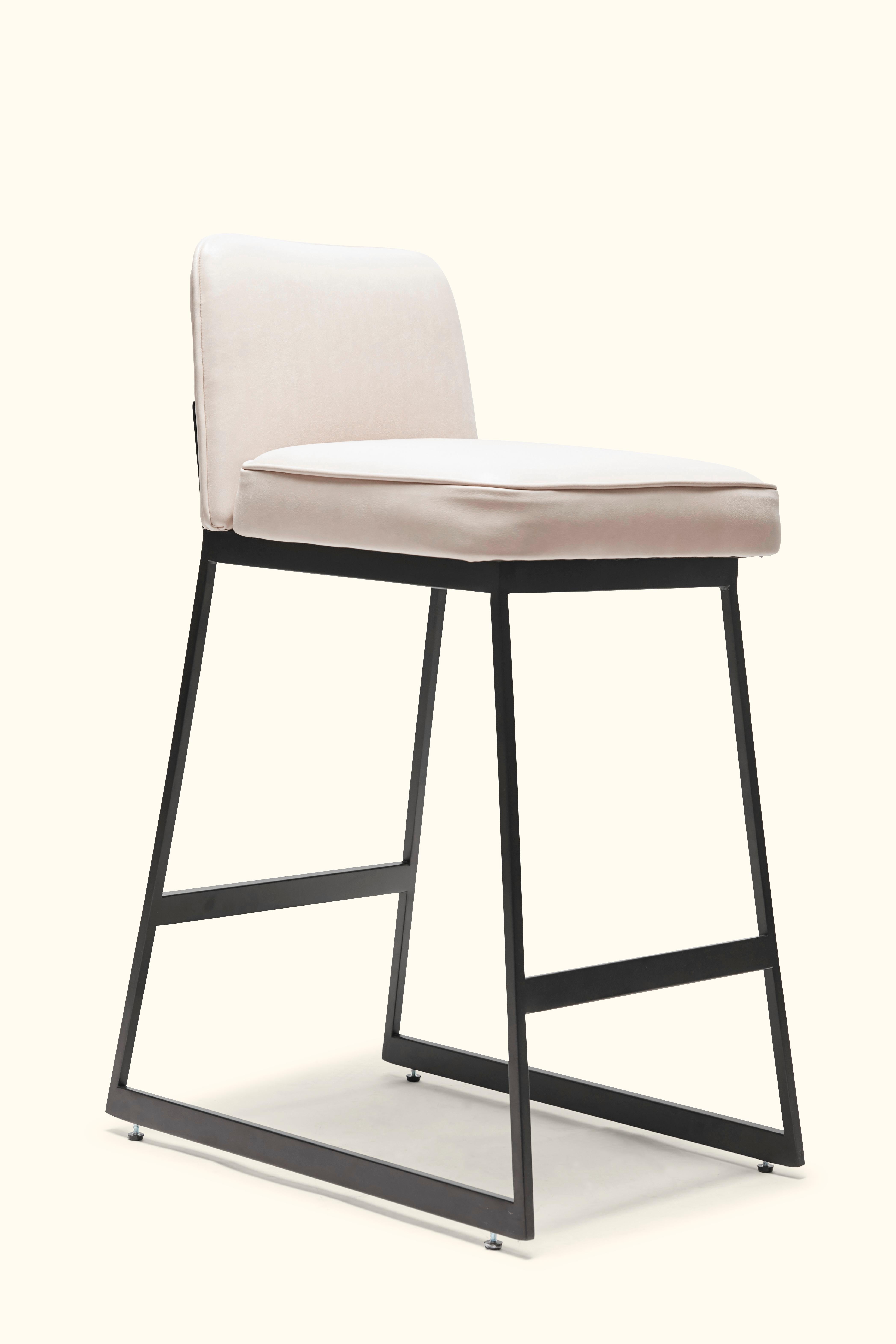 Elysian counter stool - Lowback is a modern take on the classic stool.
