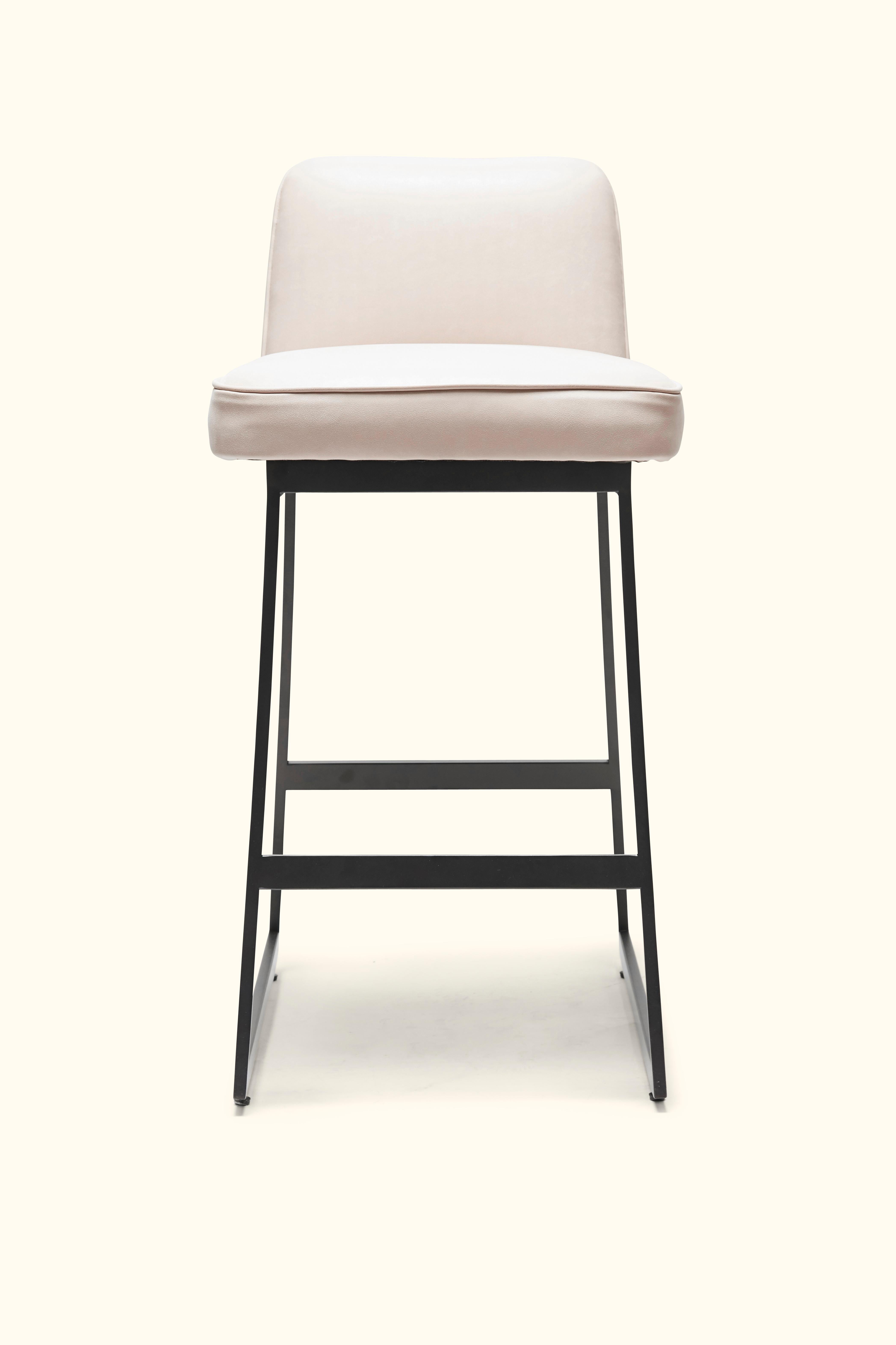 Mid-Century Modern Elysian Counter Stool, Lowback by Lawson-Fenning