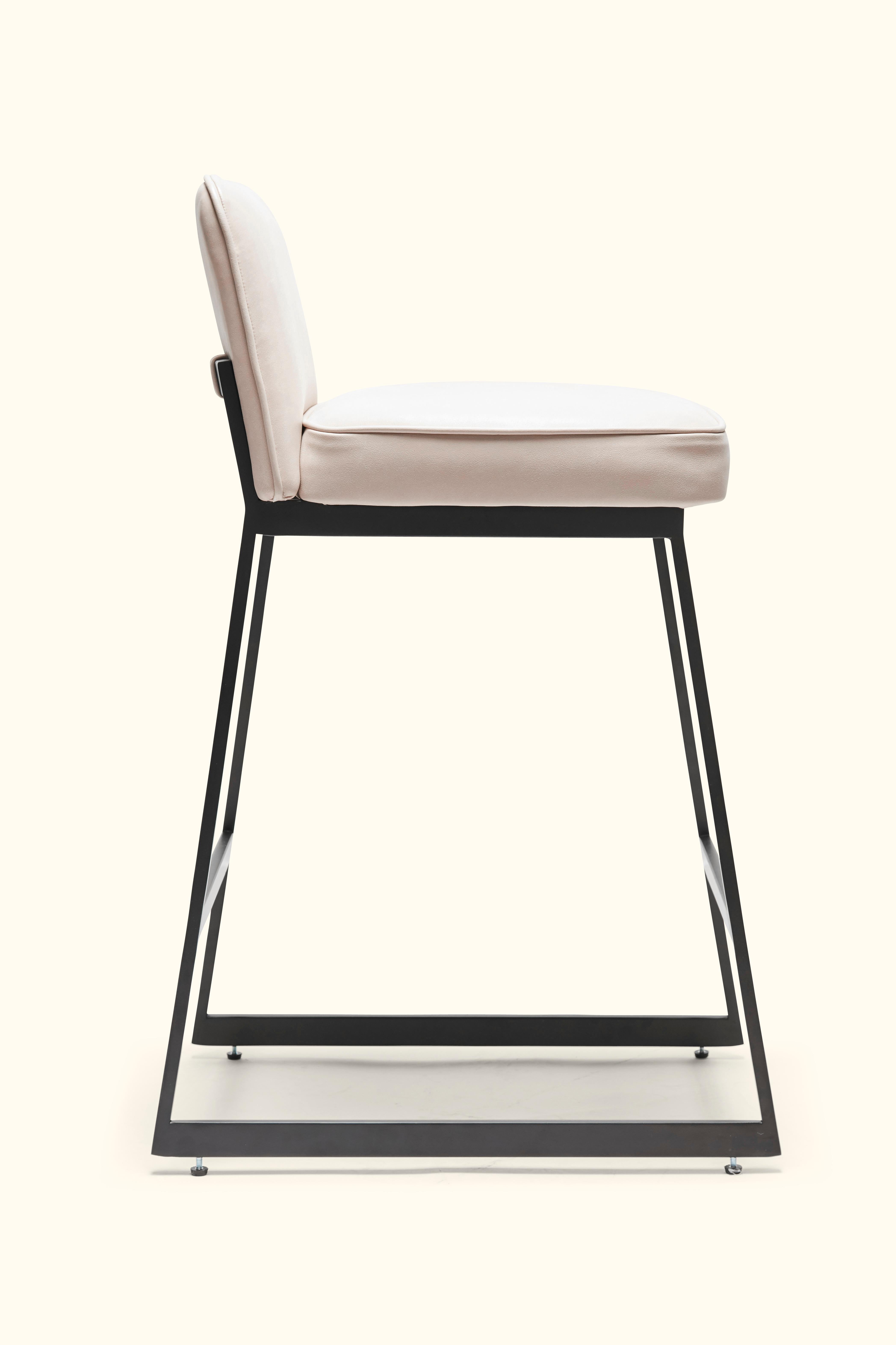 Elysian Counter Stool, Lowback by Lawson-Fenning In New Condition In Los Angeles, CA