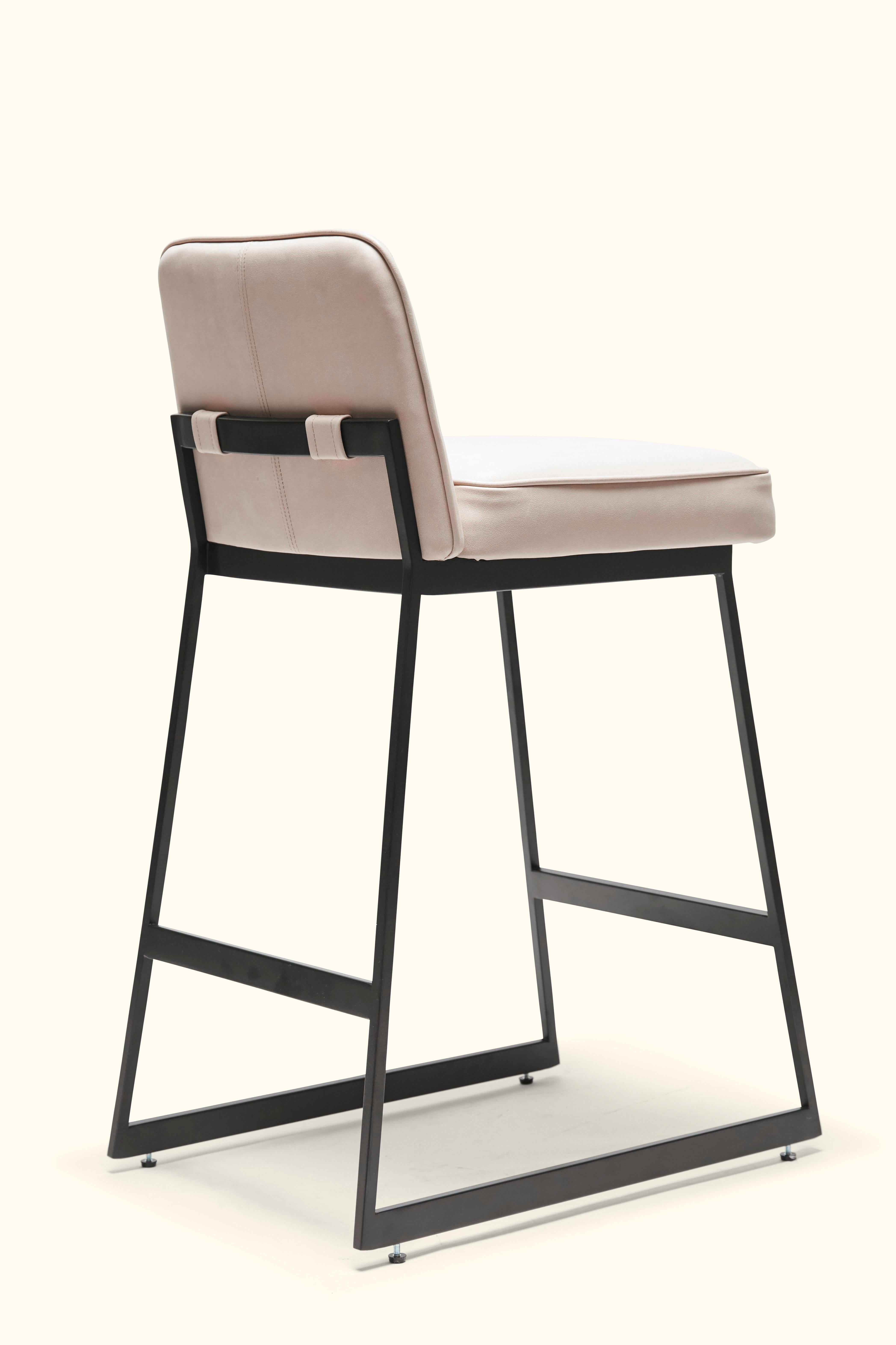 Contemporary Elysian Counter Stool, Lowback by Lawson-Fenning
