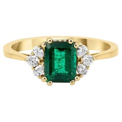 Elysian Emerald and Diamond Engagement Ring