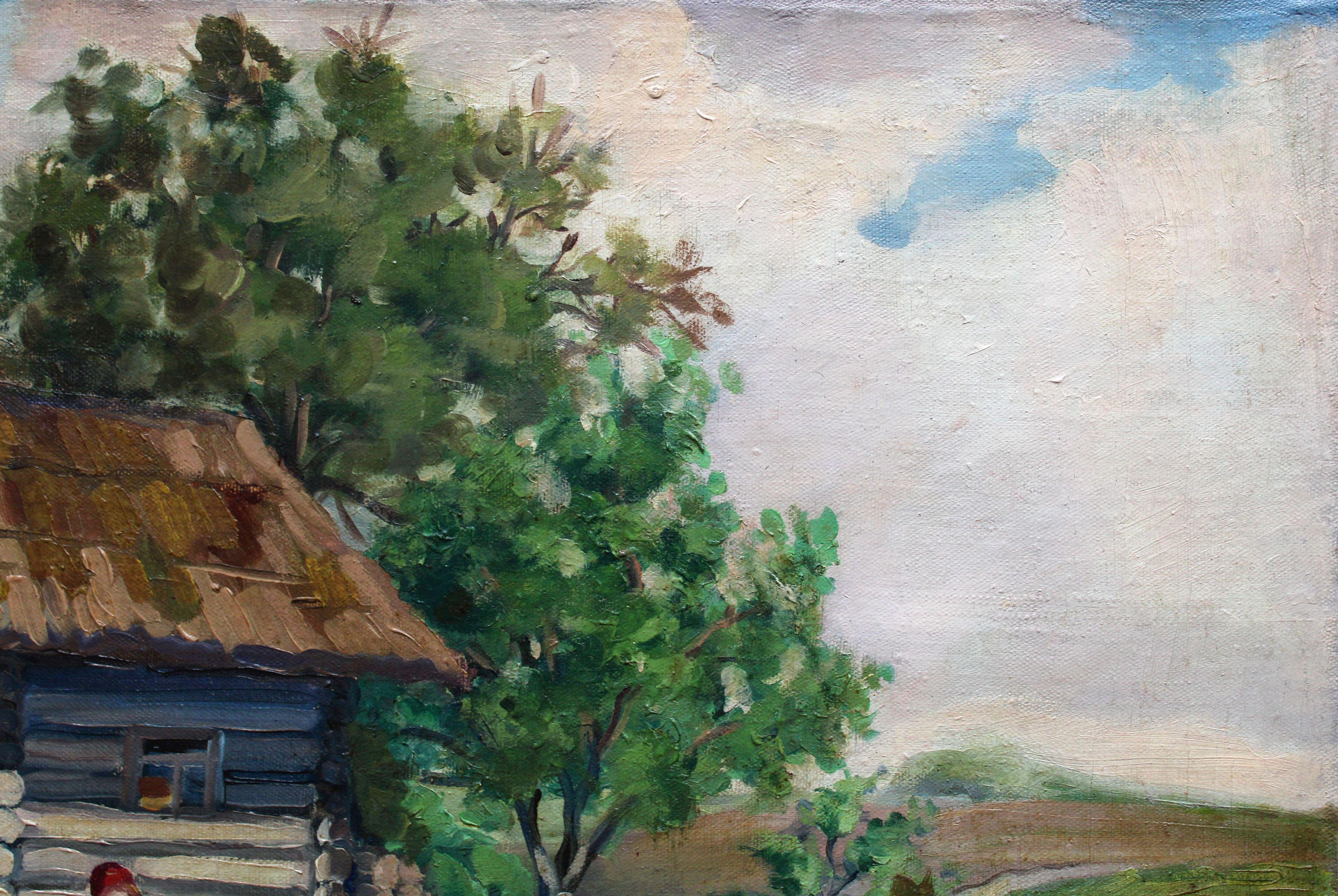 Old bath-house. Oil on canvas, 51, 5 x 64, 7 cm

