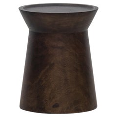EM side table, Natural Dark Monkey Pod finishing
