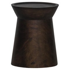 Table d'appoint EM, finition Cosse de singe naturel foncé