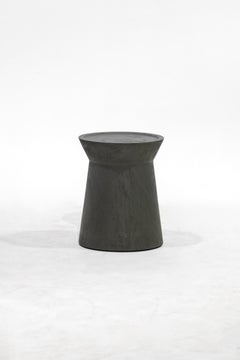 EM side table, Rough Green Monkey Pod finishing