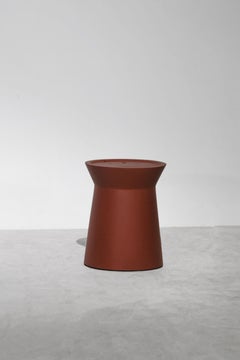 EM side table, Solid Red Monkey Pod finishing