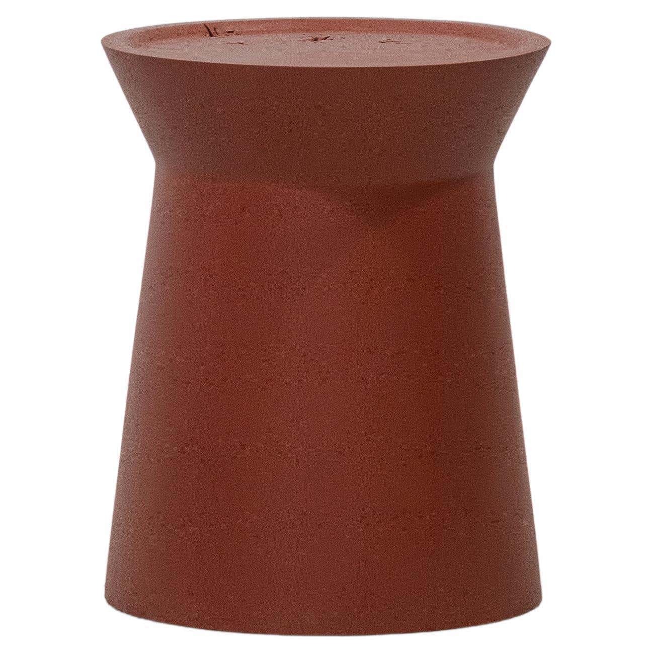 EM side table, Solid Red Monkey Pod finishing For Sale at 1stDibs