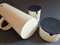 EM77 Vacuum jug by Erik Magnussen for Stelton  Set in white  Danish design