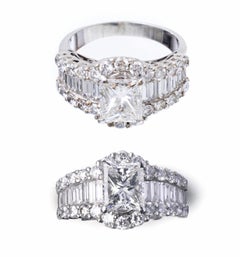Emaculée BAGUE EN OR AVEC DIAMANTS Américaine 20ème siècle