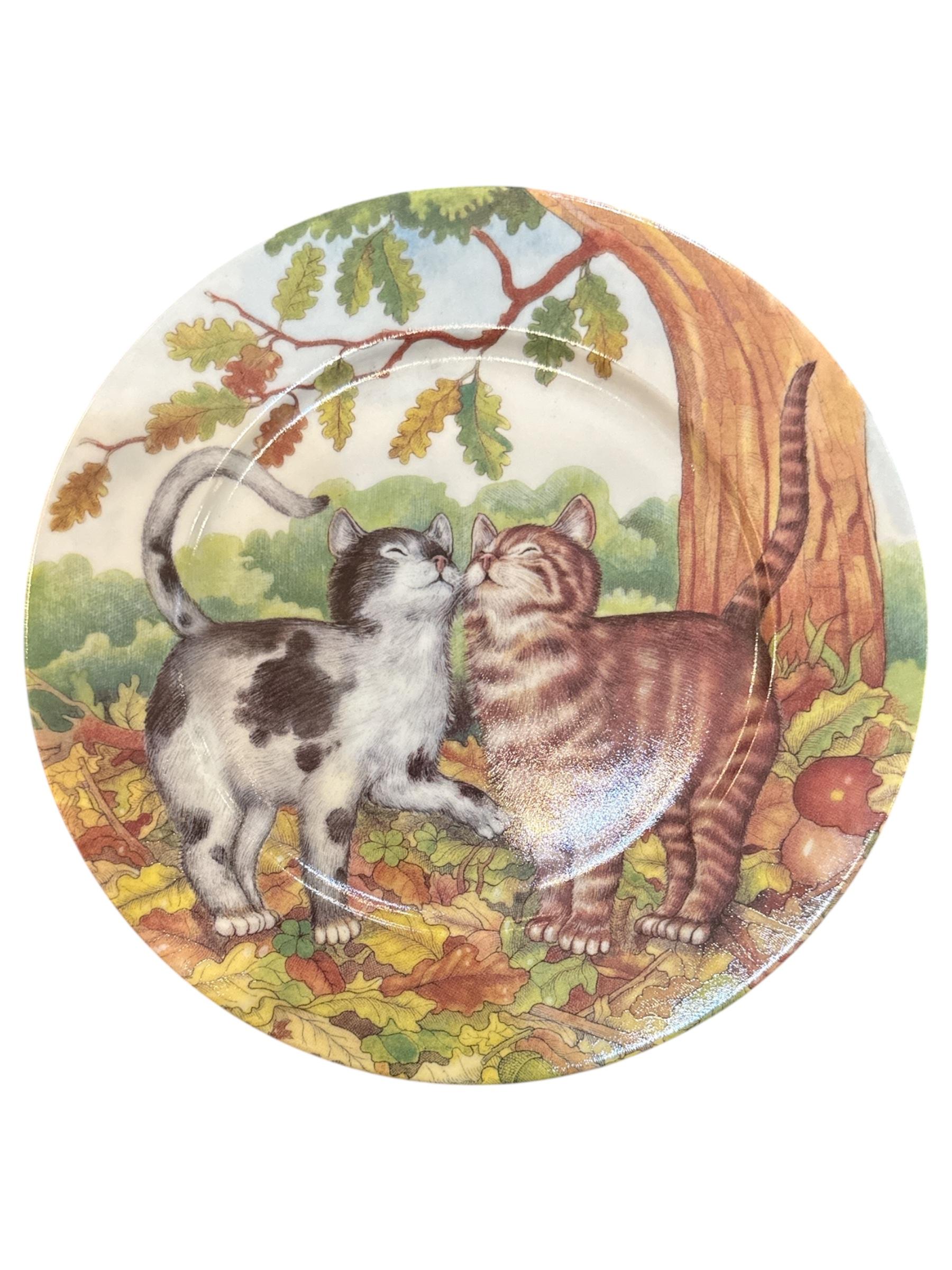 Français Email De Limoges Assiette St Martin Chat Chatte Assiettes à dessert en vente