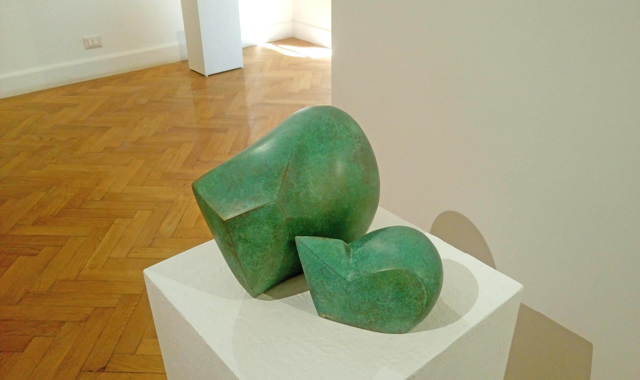 Scultura astratta in bronzo 