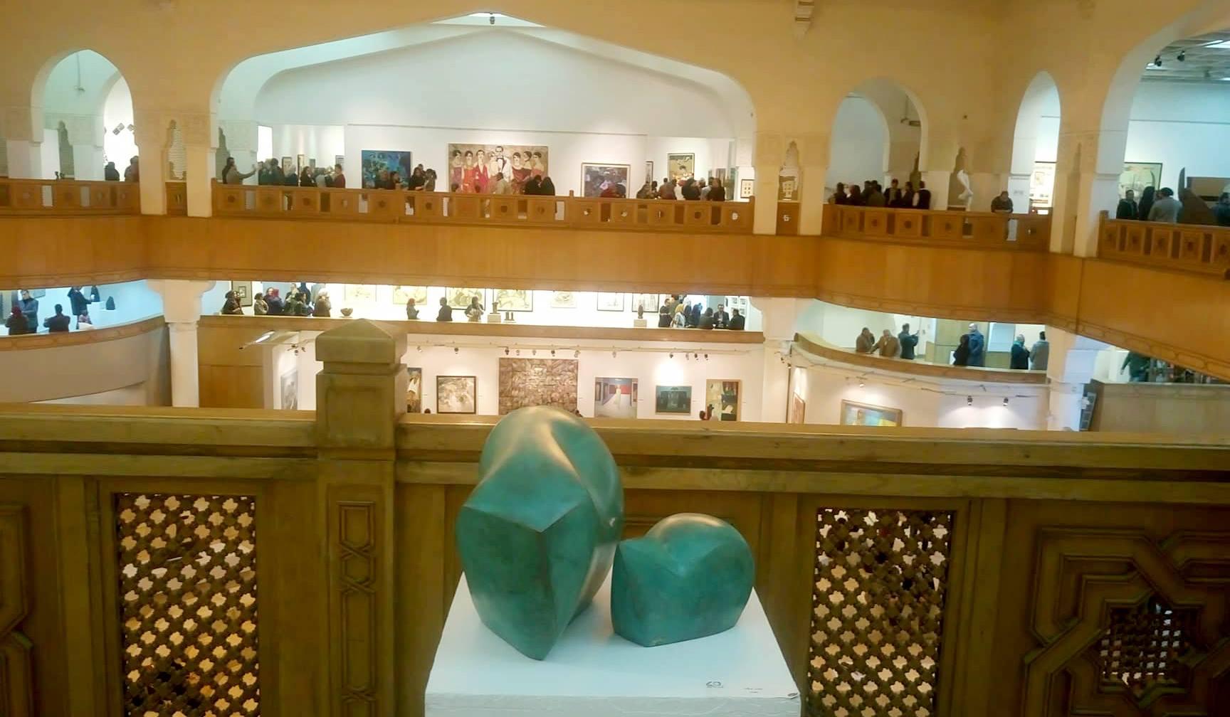 Scultura astratta in bronzo 