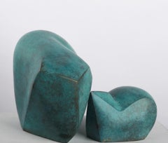 Sculpture abstraite en bronze "Mice" (2Pièces) par Eman Barakat
