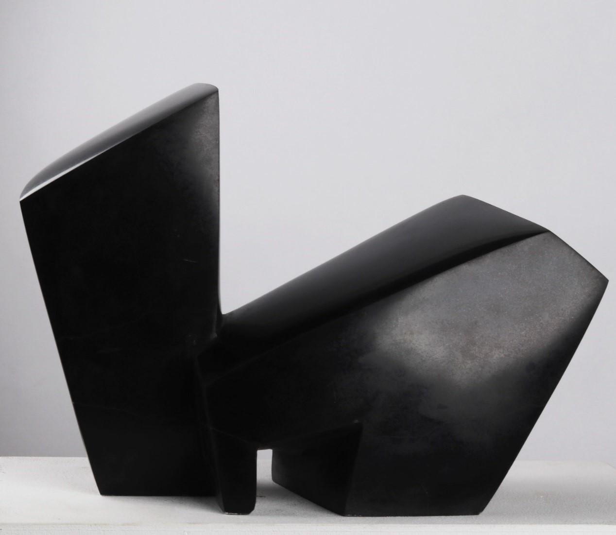 "The Passage" Basalt  Sculpture (2Pieces) 16" x 12" x 8" inch by Eman Barakat