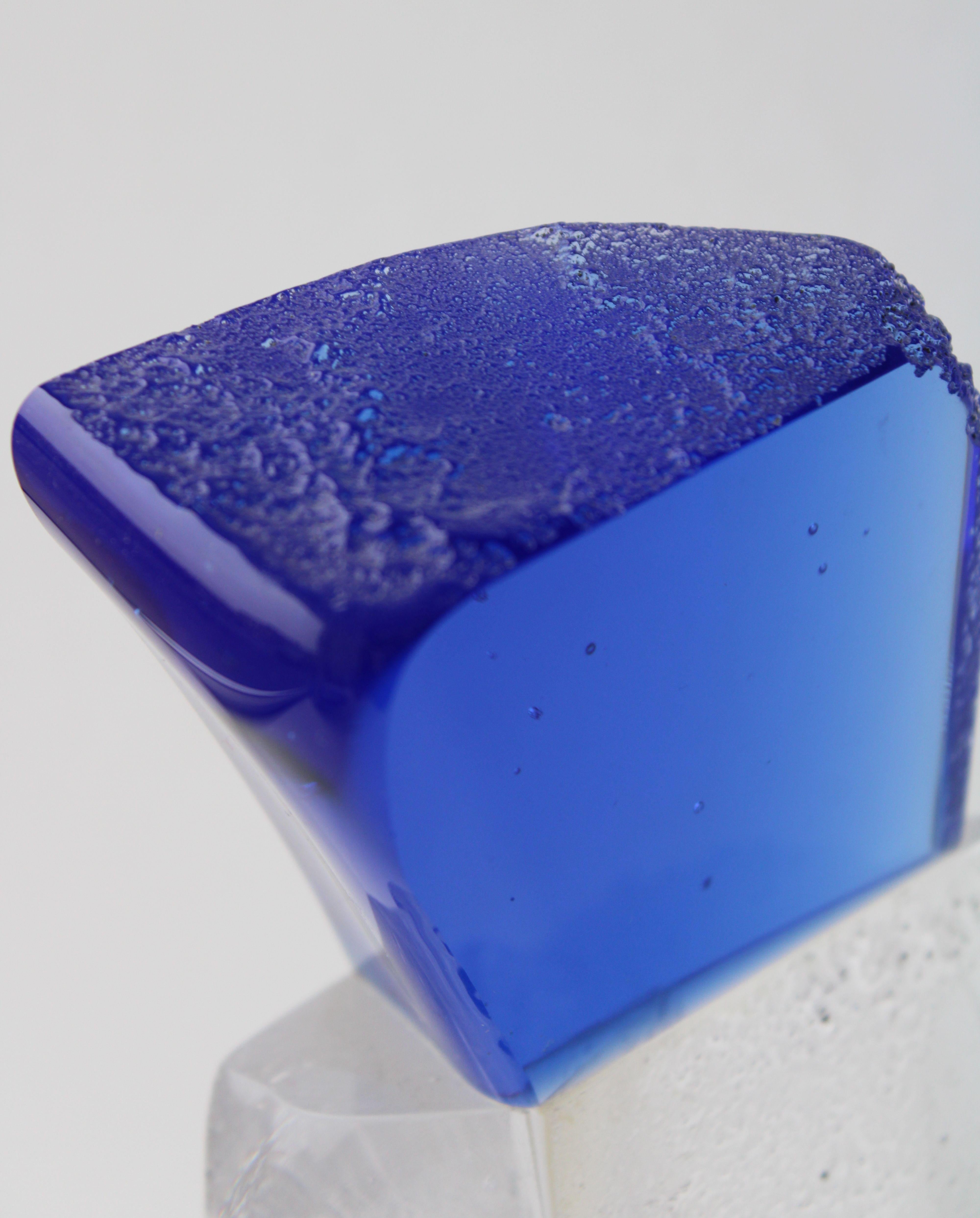 Blue. Glass, 34, 5x15x8 cm For Sale 5