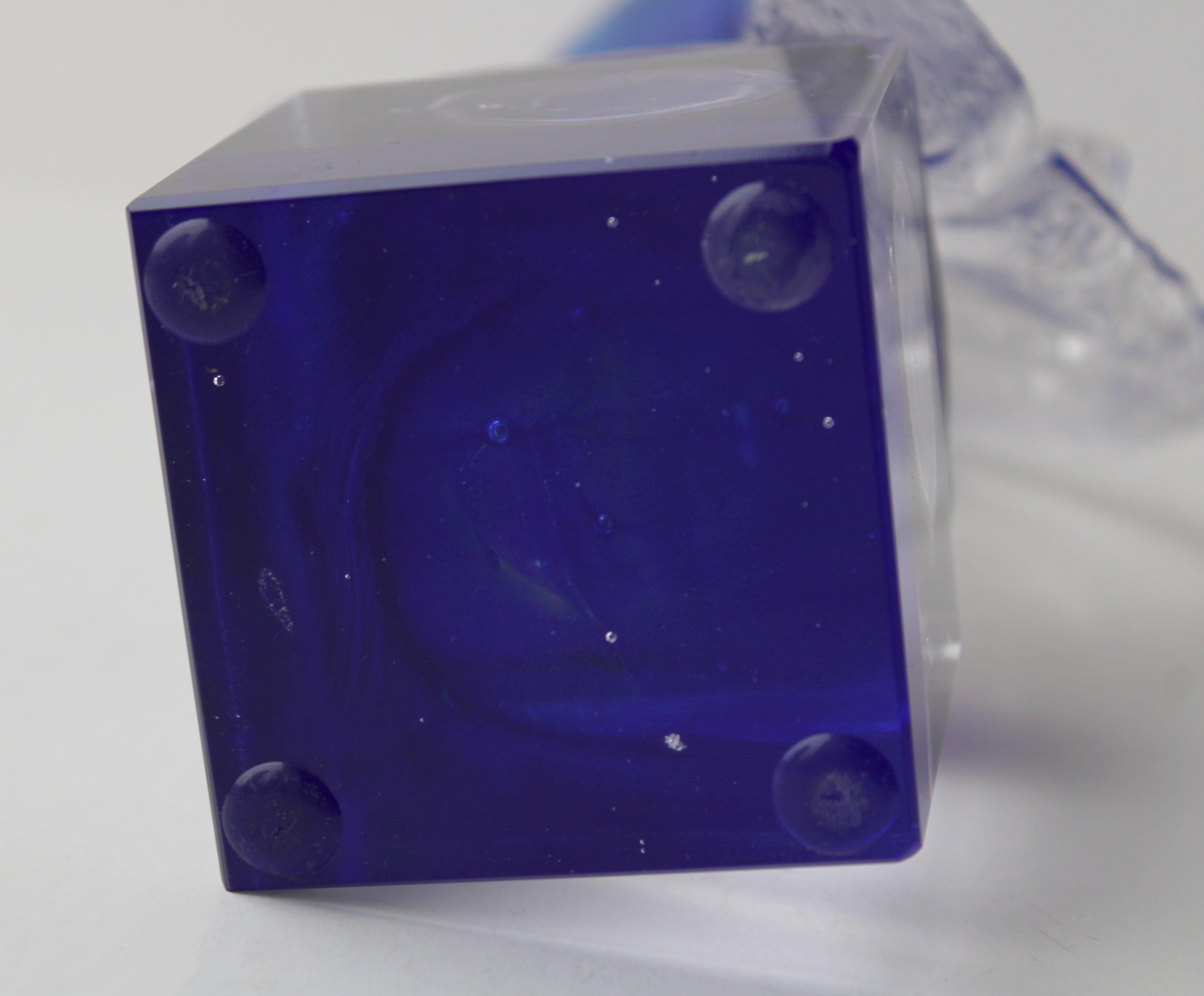 Blue. Glass, 34, 5x15x8 cm For Sale 8