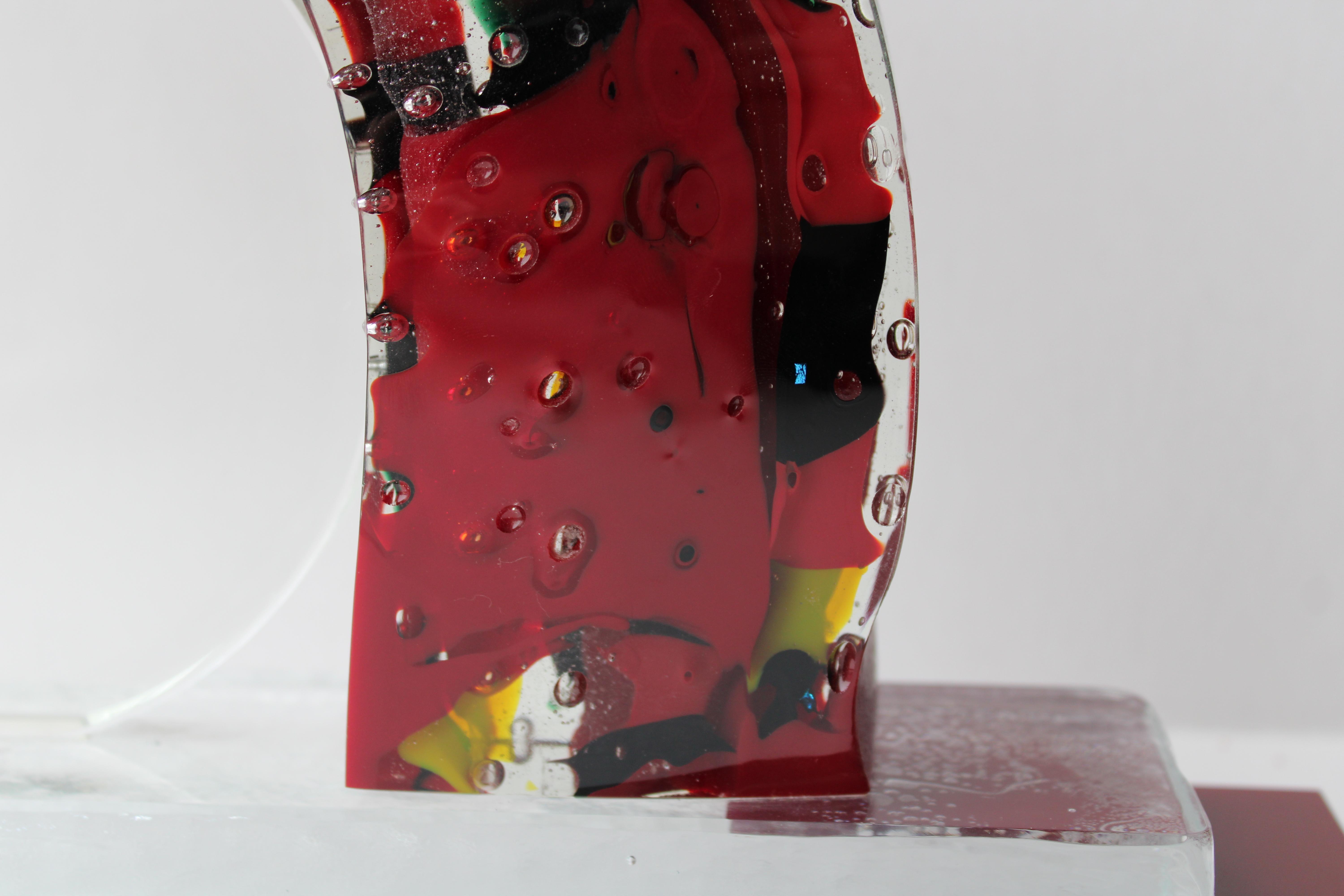 Muse. Glass, 41x45x11 cm For Sale 7