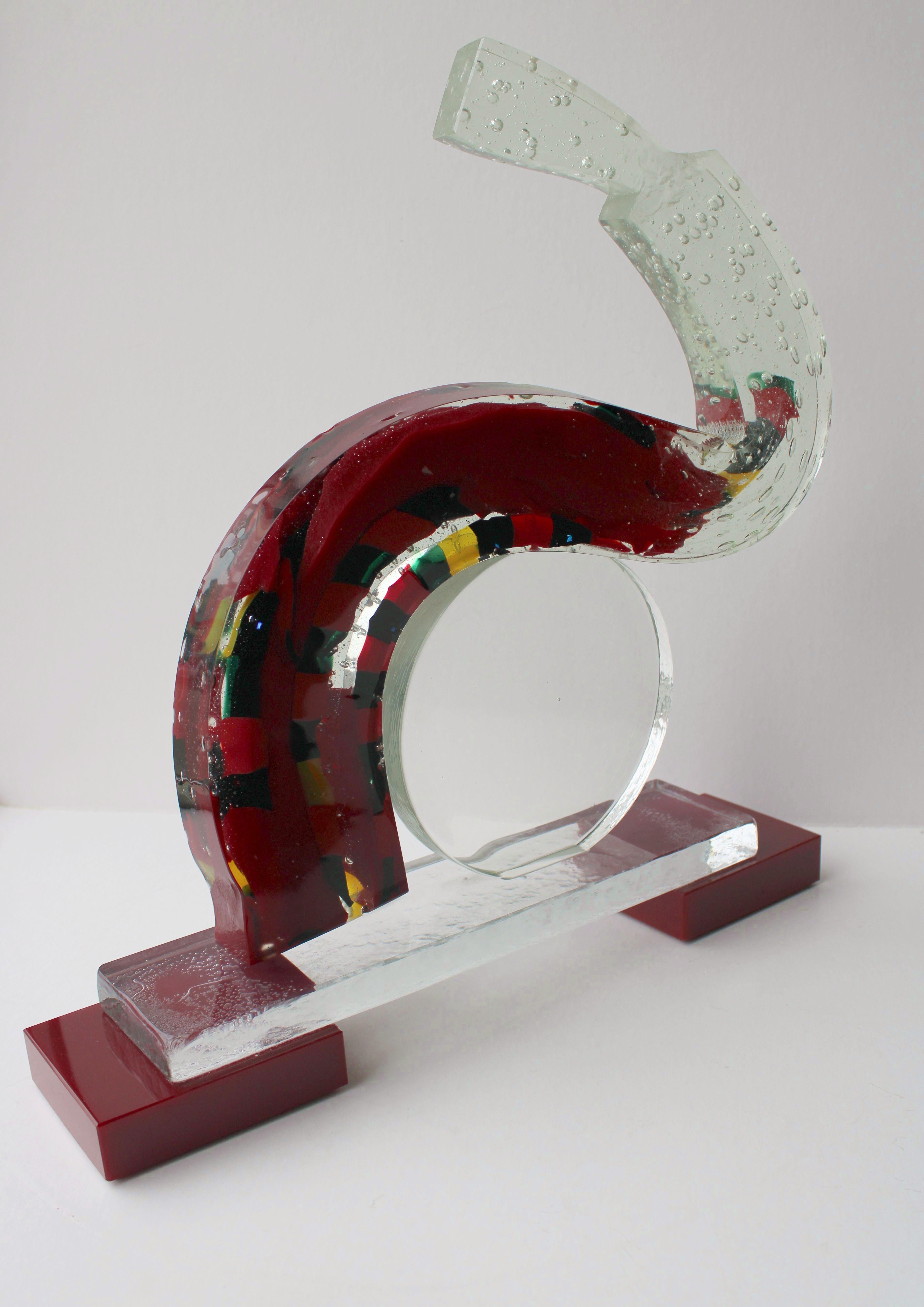 Muse. Glass, 41x45x11 cm - Abstract Art by Emane Inita