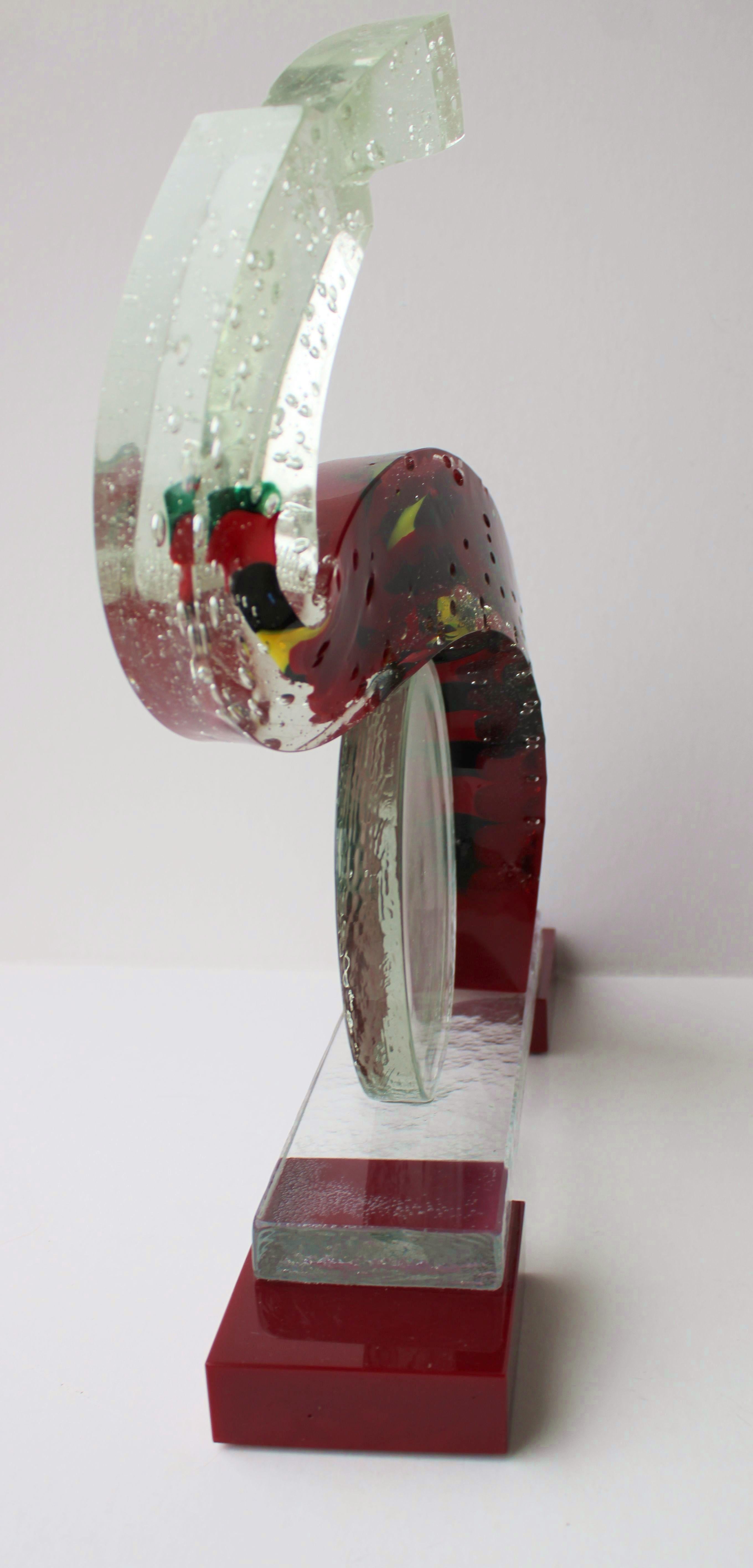 Muse. Glass, 41x45x11 cm For Sale 3