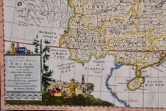 China: An Original 18th Century Hand-colored Map by E. Bowen