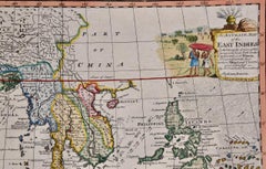 Map of the East Indies: An Original 18th Century Hand-colored Map by E. Bowen