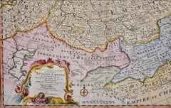 Map of the Russian Empire: An Original 18th Century Hand-colored Map by E. Bowen