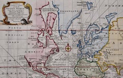 Map of the World: An Original 18th Century Hand-colored Map by E. Bowen