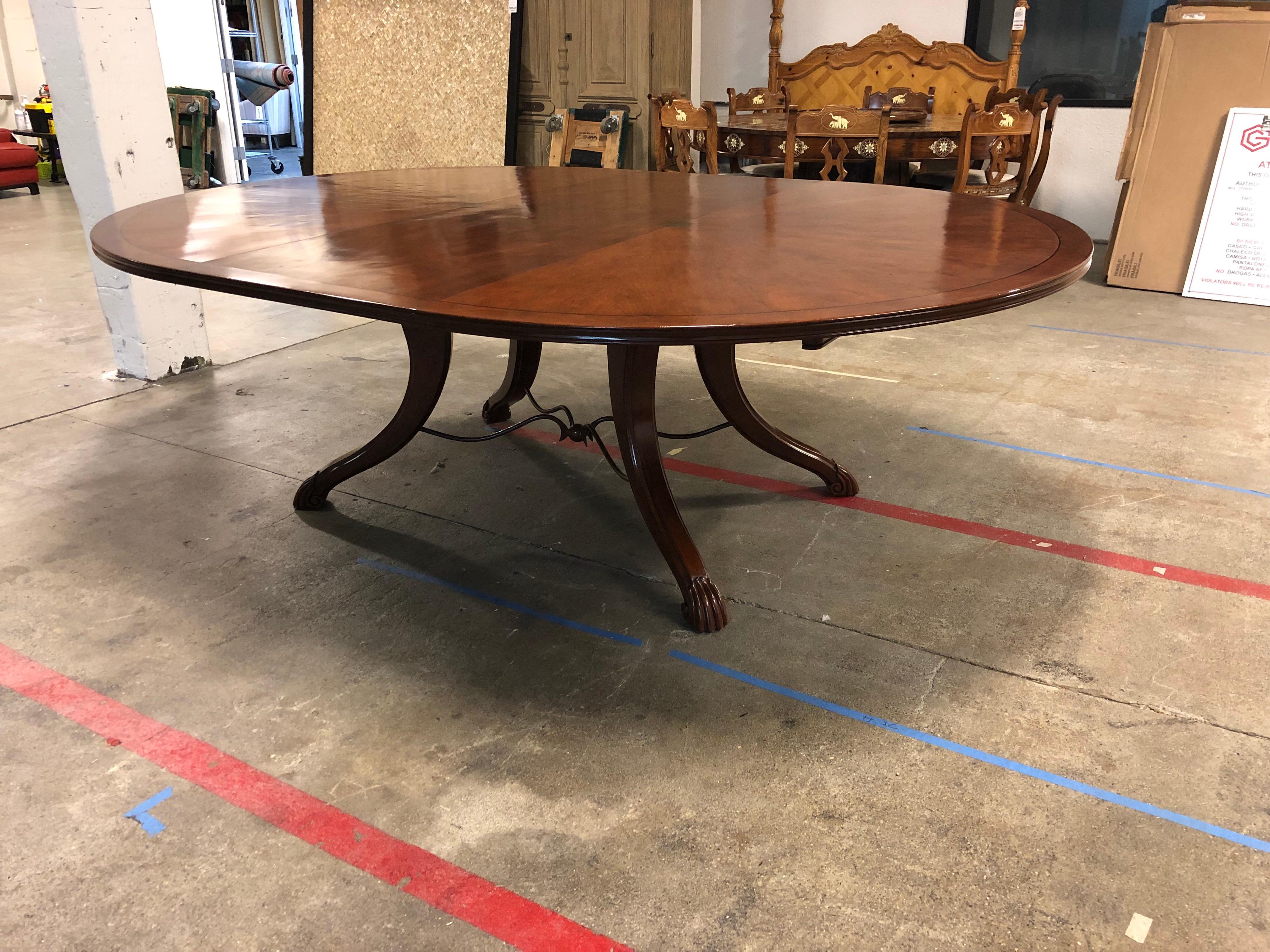 Emanuel Morez Galloway Dining Table and Two Extensions For Sale 8