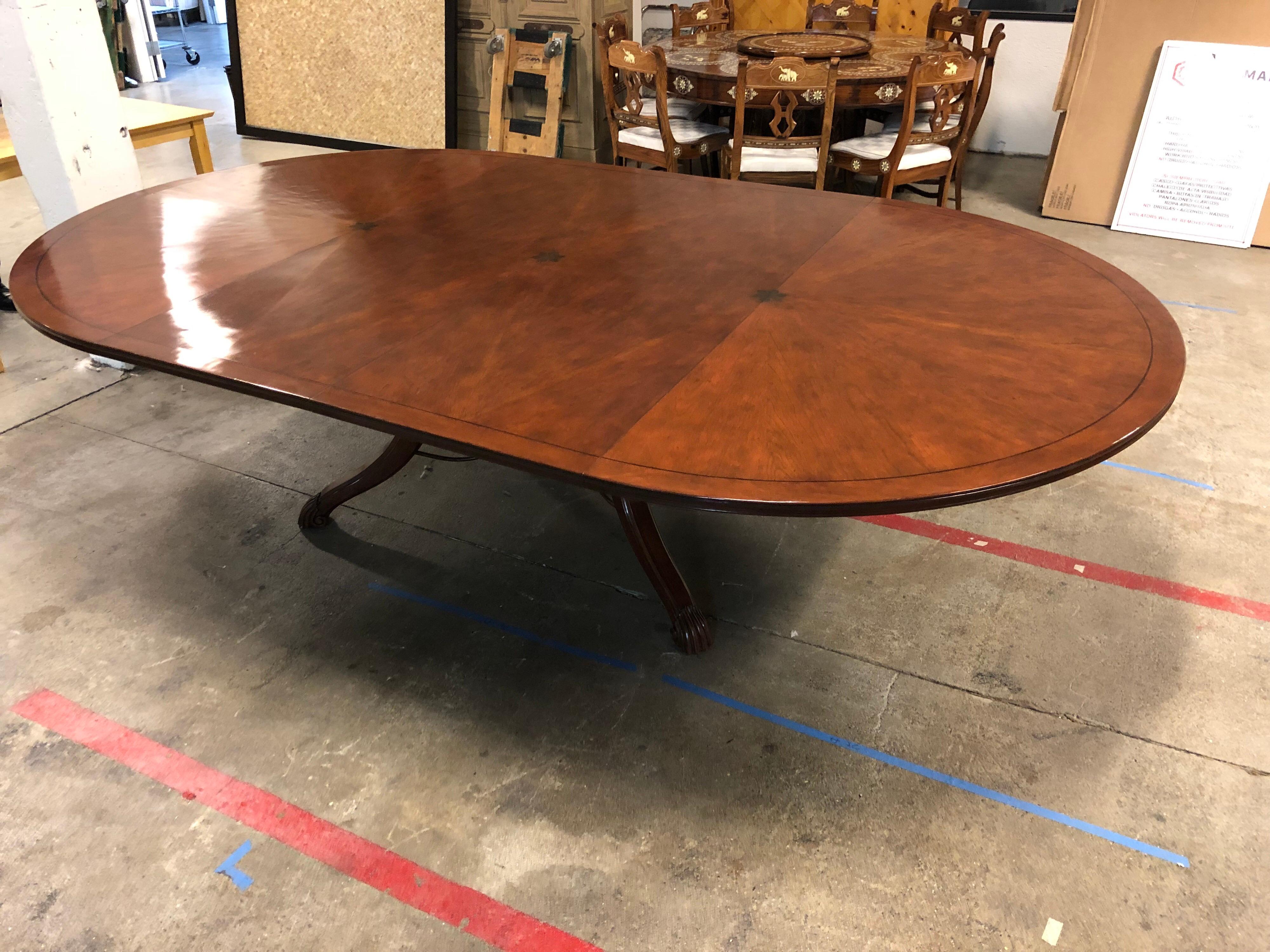 Emanuel Morez Galloway Dining Table and Two Extensions For Sale 11