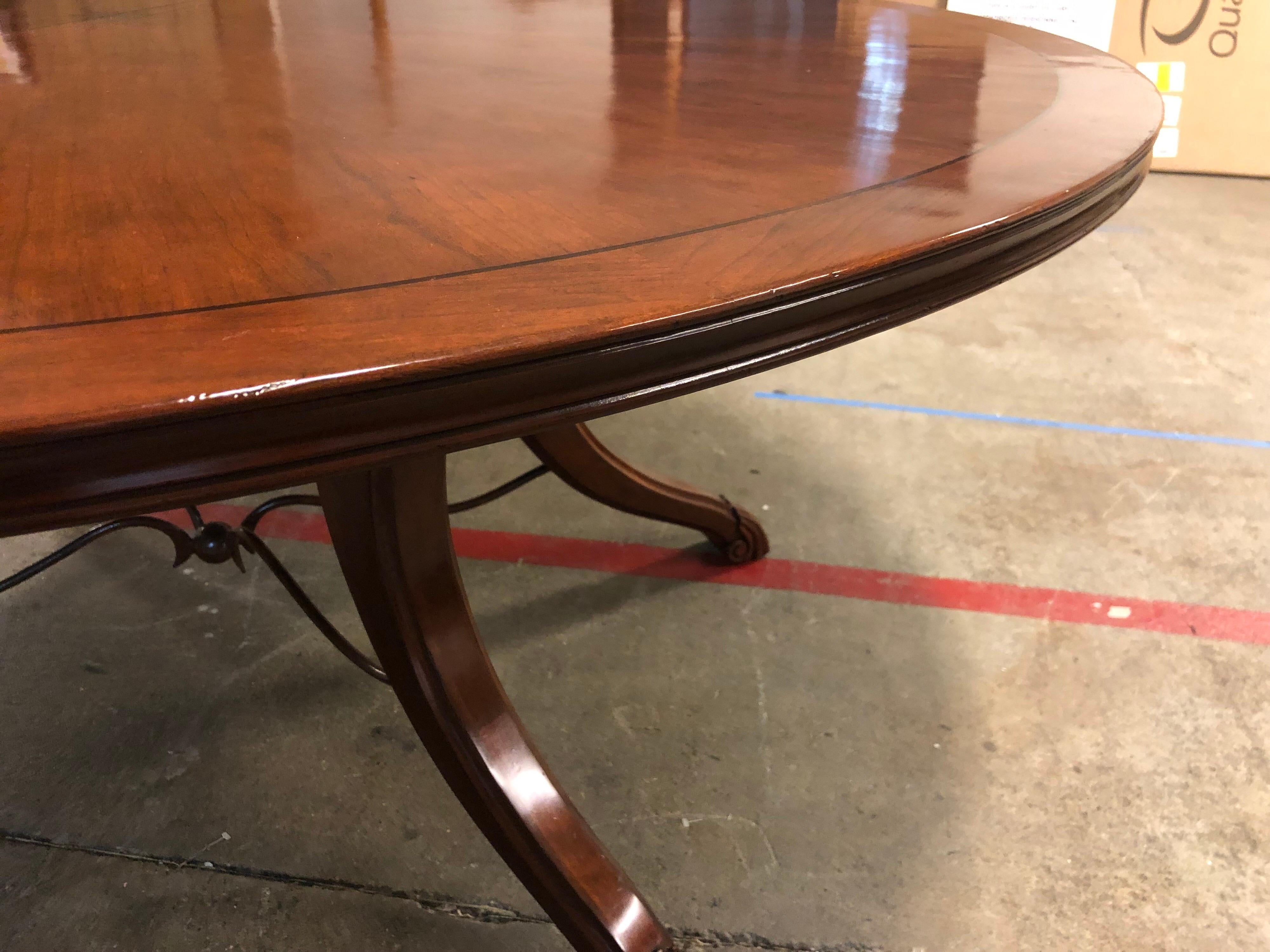 Contemporary Emanuel Morez Galloway Dining Table and Two Extensions For Sale
