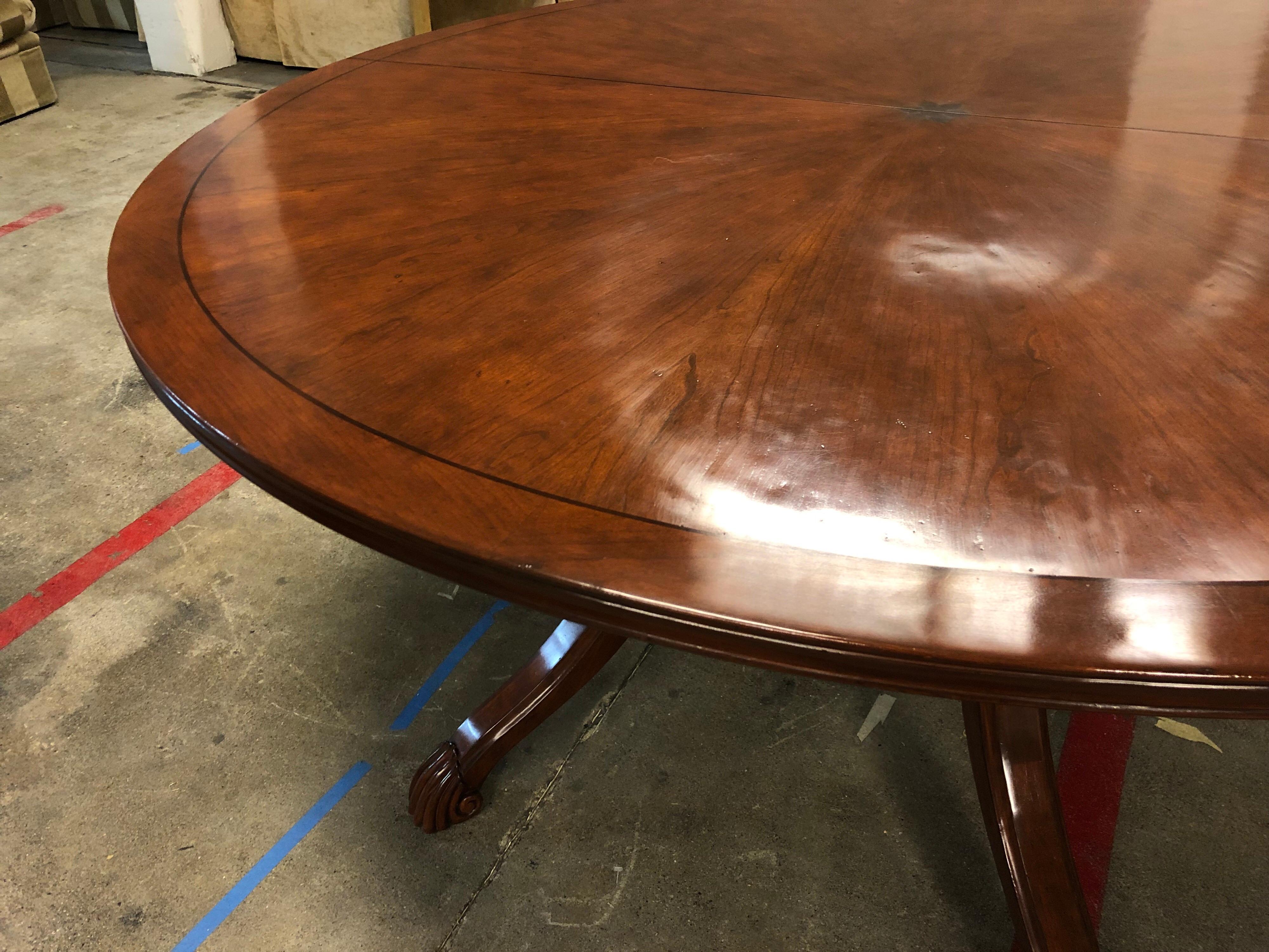 Other Emanuel Morez Galloway Dining Table and Two Extensions For Sale