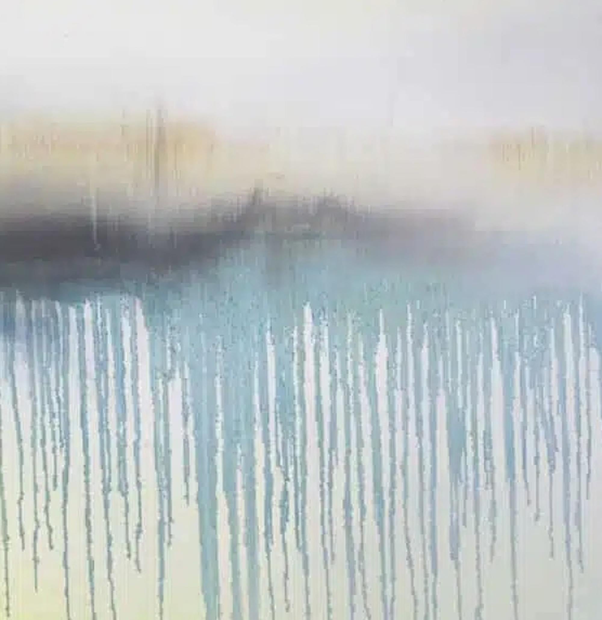 Brouillard II par Emanuel Schulze - Peinture à l'huile, abstraite, goutte à goutte, onirique en vente 2