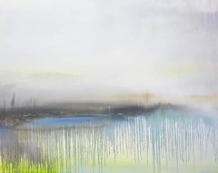 Fog II by Emanuel Schulze - Oil painting, abstract, dripping, oneiric