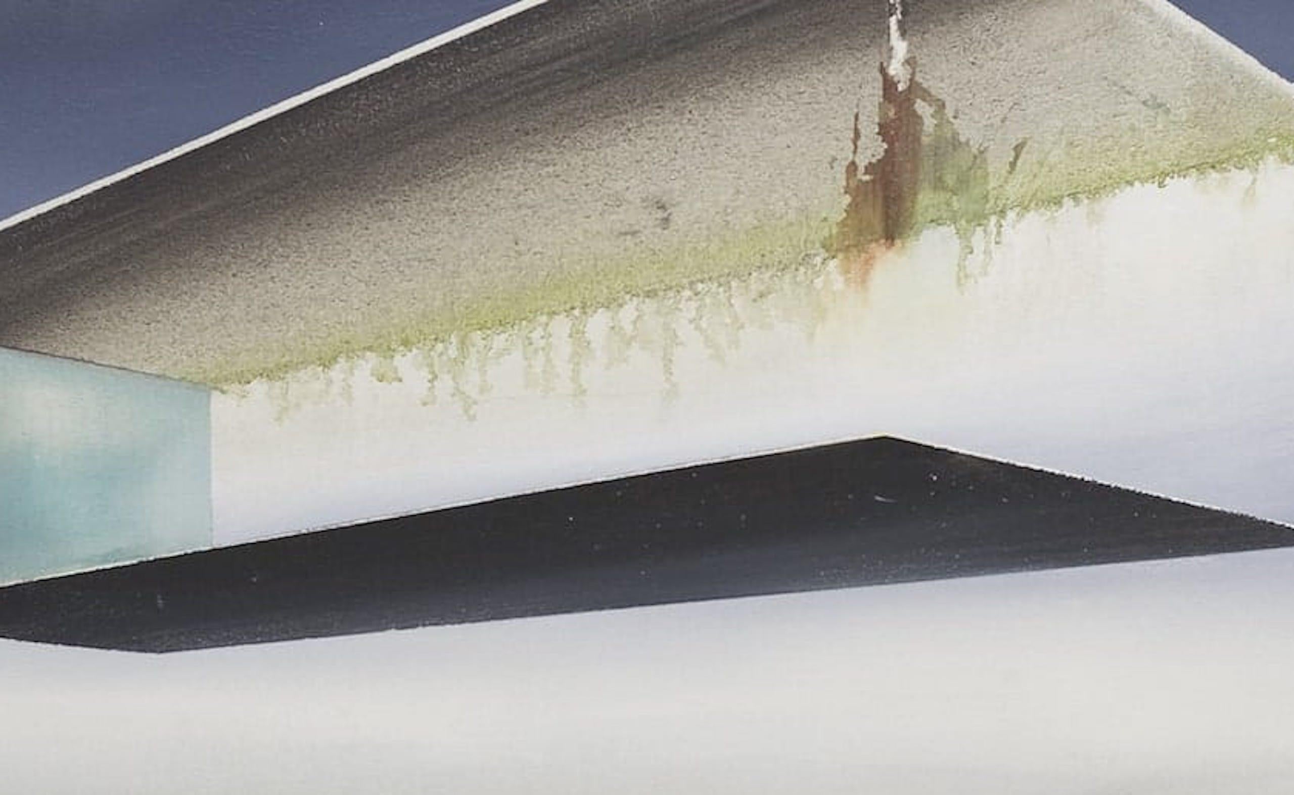 Gravit par Emanuel Schulze - Peinture à l'huile semi-abstraite, tons de terre, neutre en vente 2