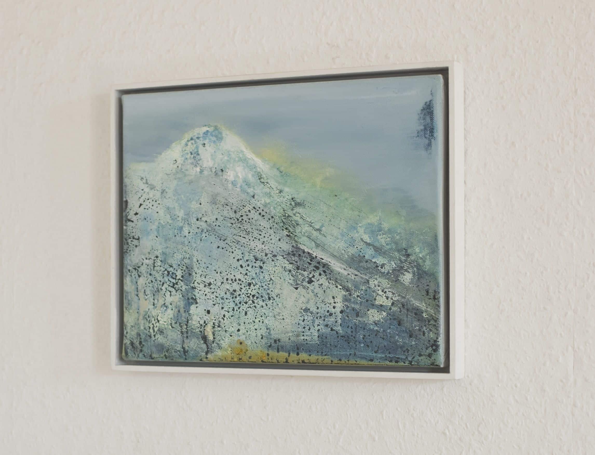 Kroatia III di Emanuel Schulze - Pittura ad olio semi-astratta, toni della terra, giallo in vendita 1