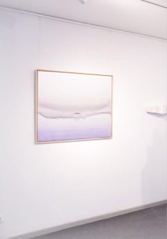 Manga by Emanuel Schulze - semi-abstract oil painting, pink