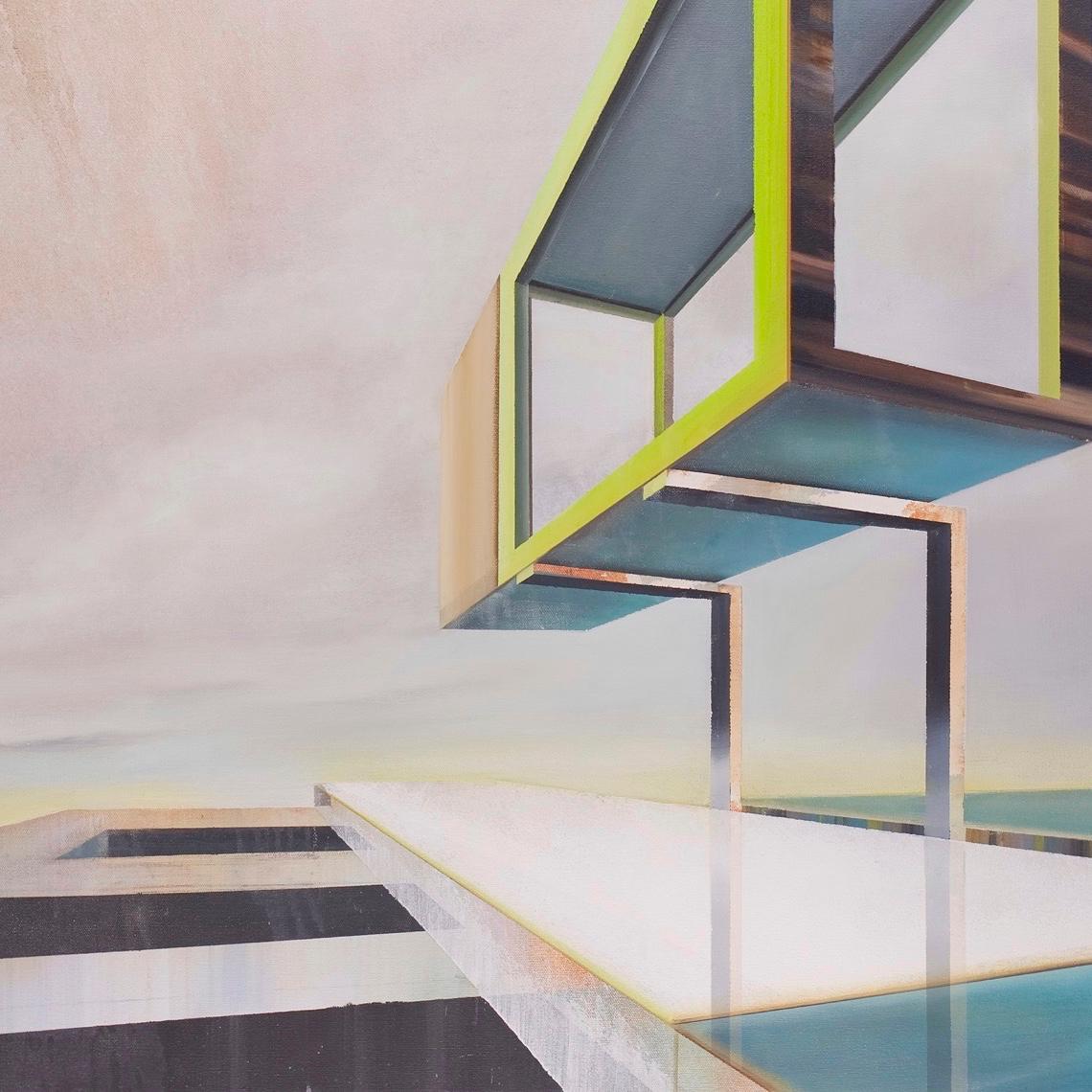 Nimius von Emanuel Schulze - Architektur und Landschaft Ölgemälde im Angebot 2