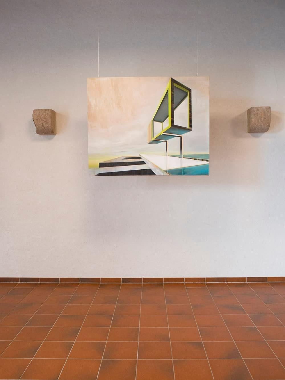 Nimius von Emanuel Schulze - Architektur und Landschaft Ölgemälde im Angebot 5